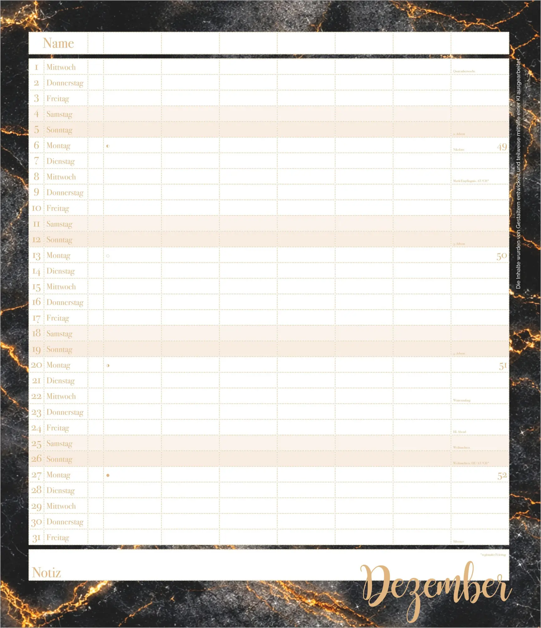 Bild: 4069095017924 | Flexiplaner Glamour 2027 | Kalender | 14 S. | Deutsch | 2027
