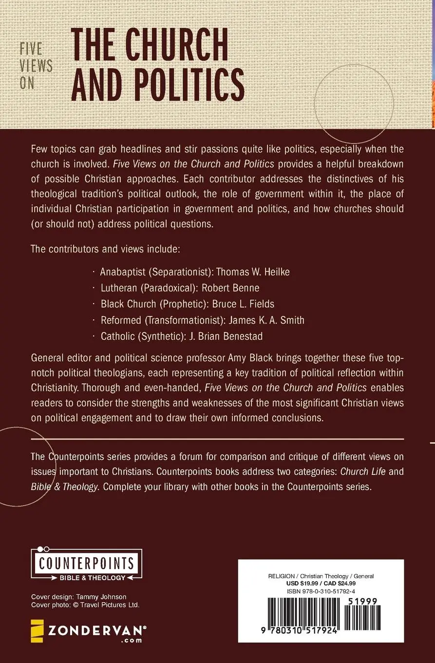 Rückseite: 9780310517924 | Five Views on the Church and Politics | Amy E. Black | Taschenbuch