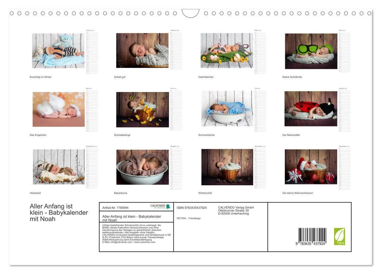 Bild: 9783435437924 | Aller Anfang ist klein - Babykalender mit Noah (Wandkalender 2025...