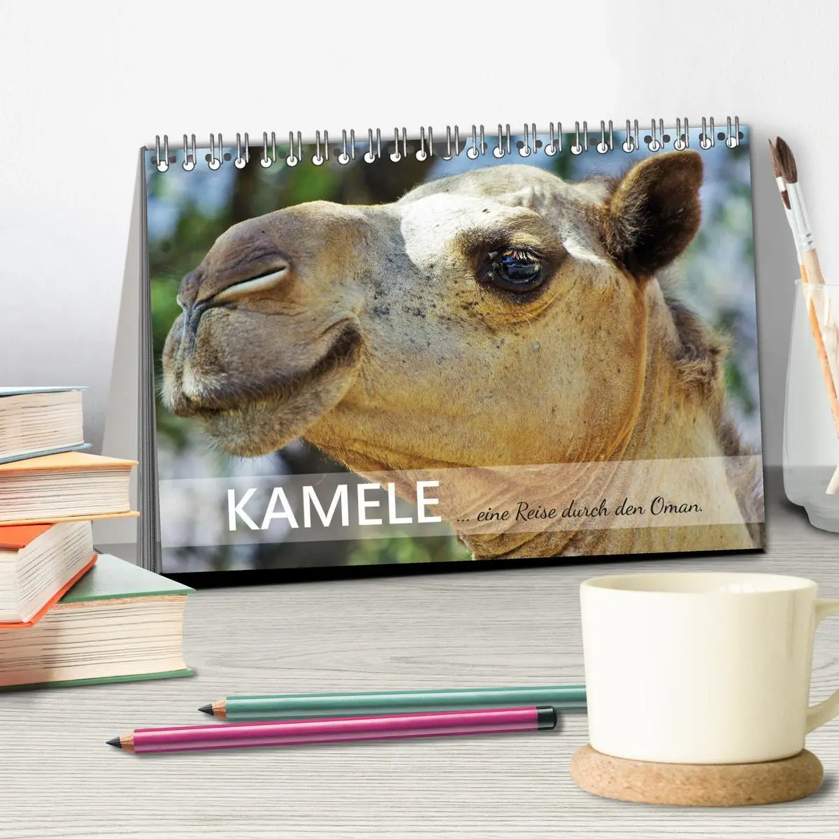 Bild: 9783457457924 | KAMELE... eine Reise durch den Oman. (Tischkalender 2026 DIN A5...