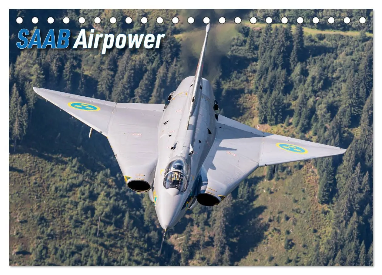 Cover: 9783457728024 | Saab Airpower (Tischkalender 2026 DIN A5 quer), CALVENDO...