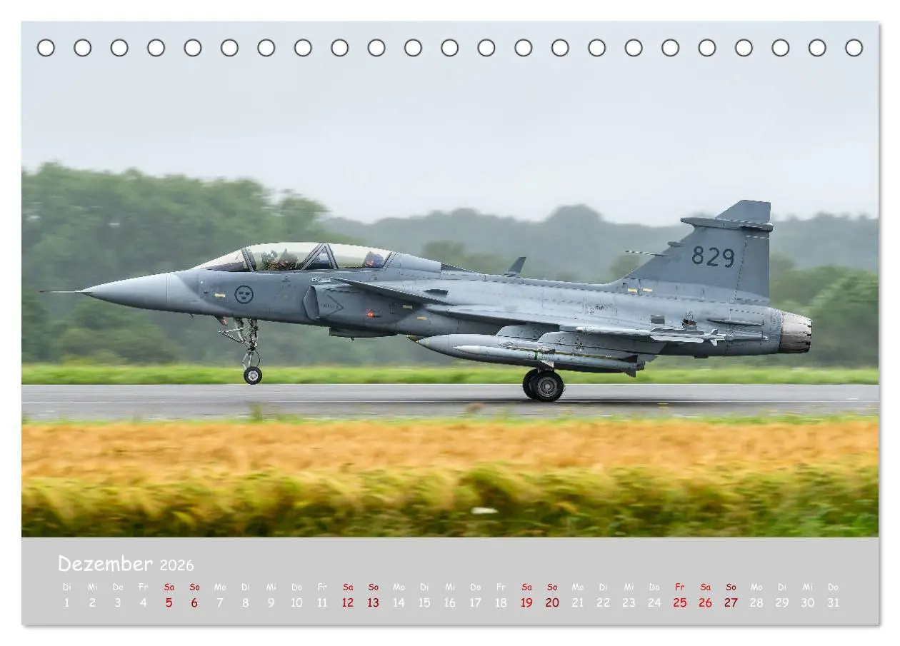 Bild: 9783457728024 | Saab Airpower (Tischkalender 2026 DIN A5 quer), CALVENDO...
