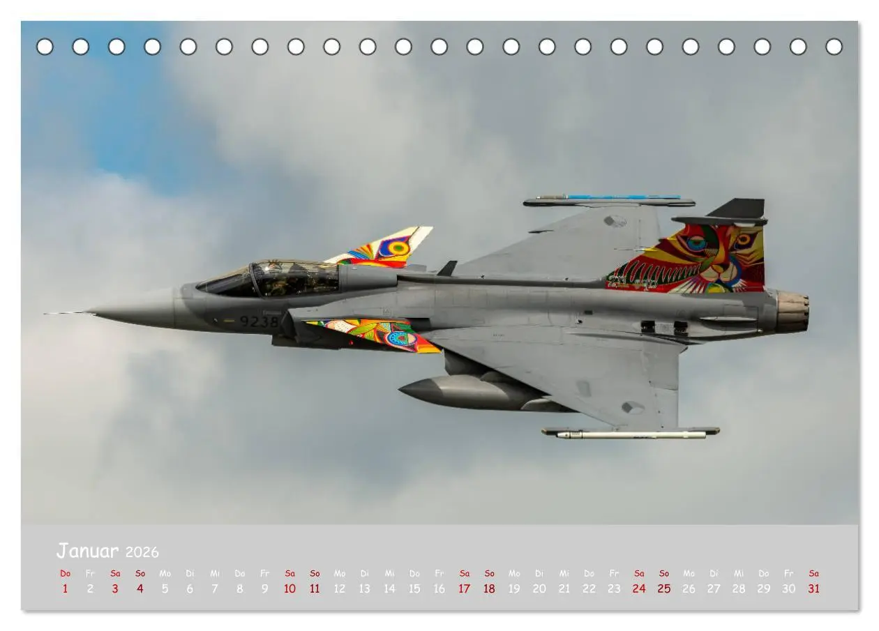 Bild: 9783457728024 | Saab Airpower (Tischkalender 2026 DIN A5 quer), CALVENDO...