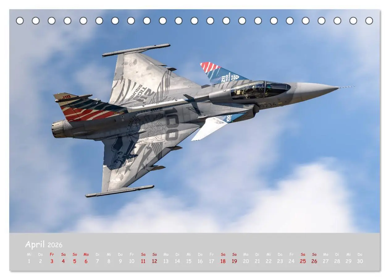 Bild: 9783457728024 | Saab Airpower (Tischkalender 2026 DIN A5 quer), CALVENDO...