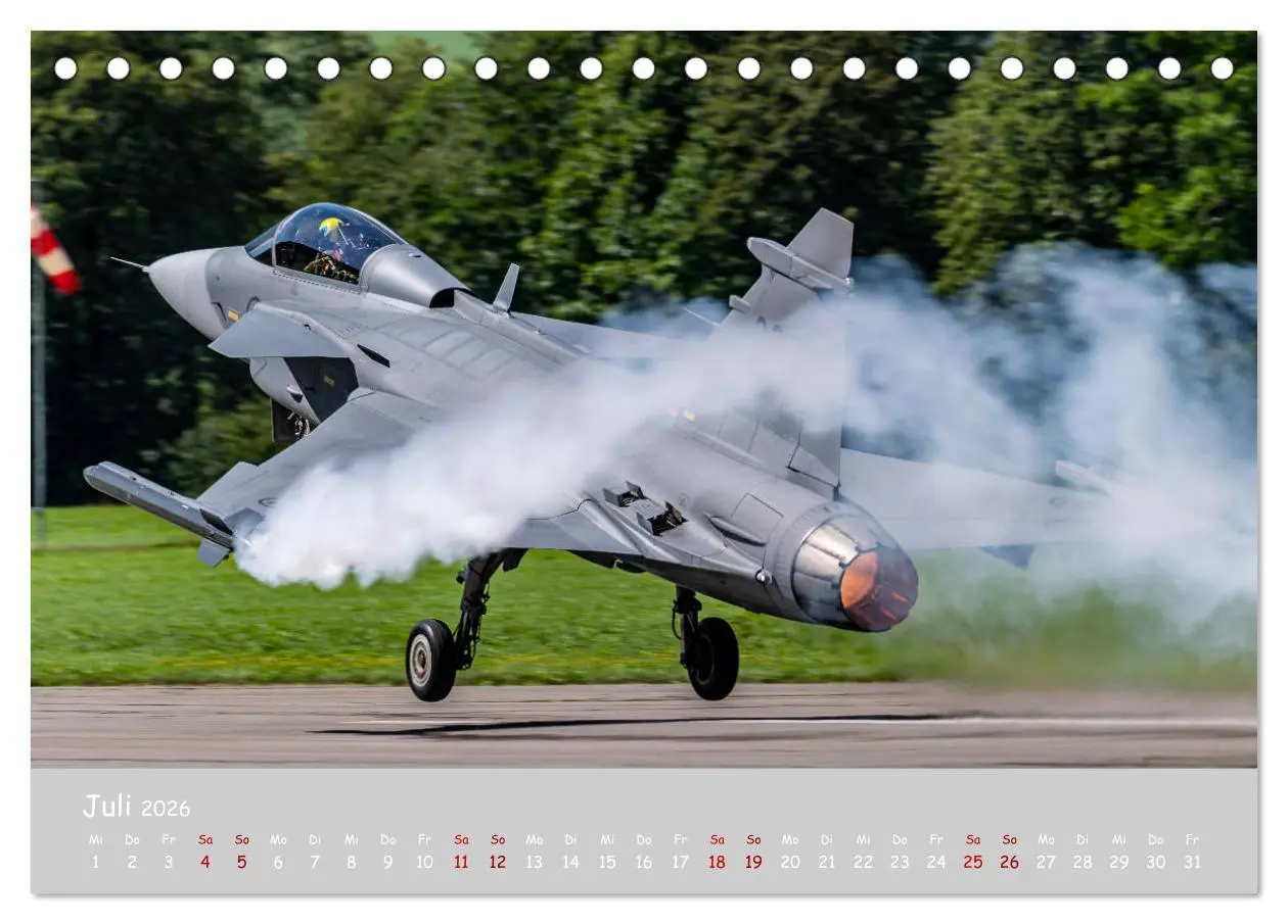 Bild: 9783457728024 | Saab Airpower (Tischkalender 2026 DIN A5 quer), CALVENDO...