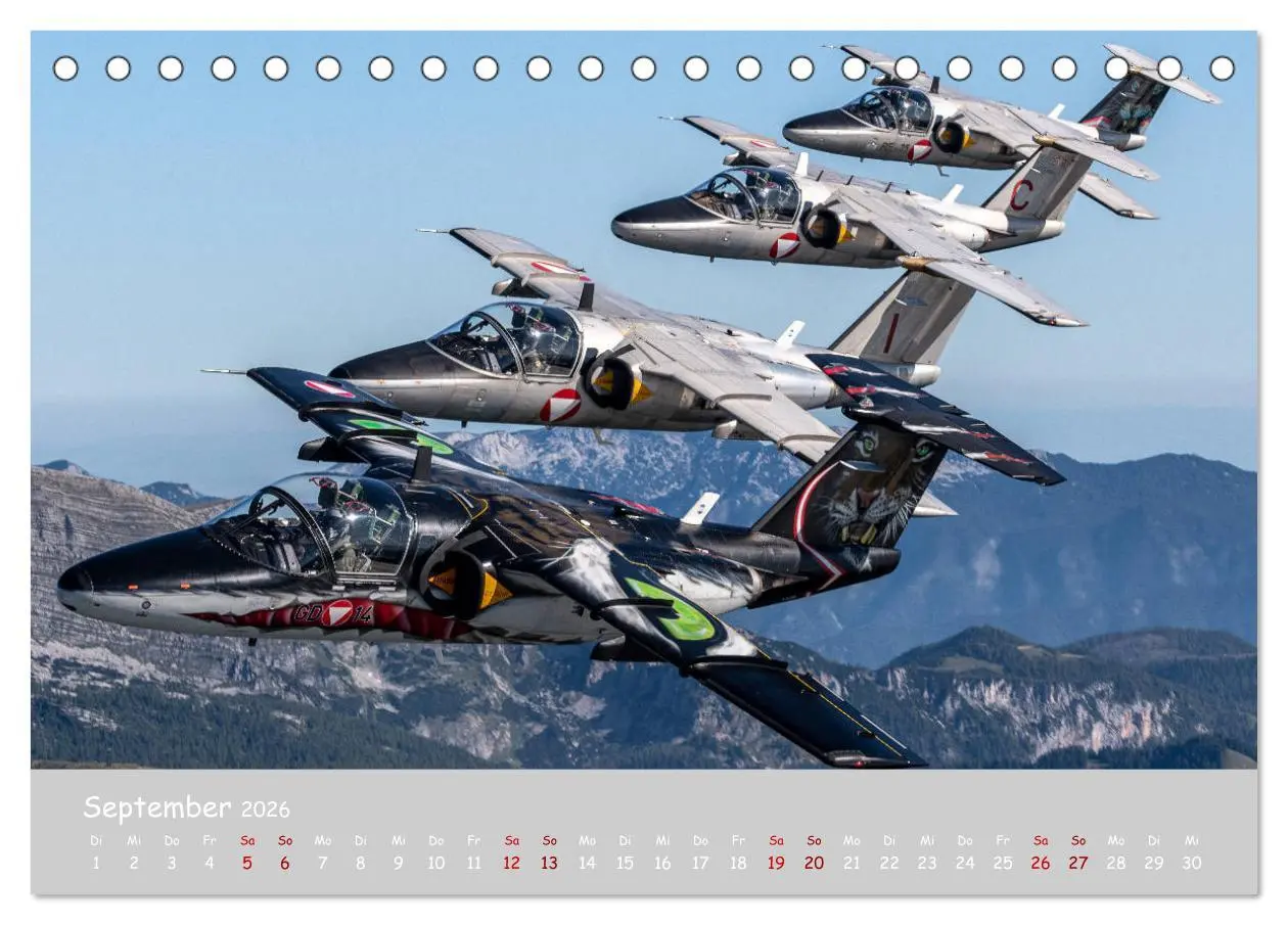 Bild: 9783457728024 | Saab Airpower (Tischkalender 2026 DIN A5 quer), CALVENDO...