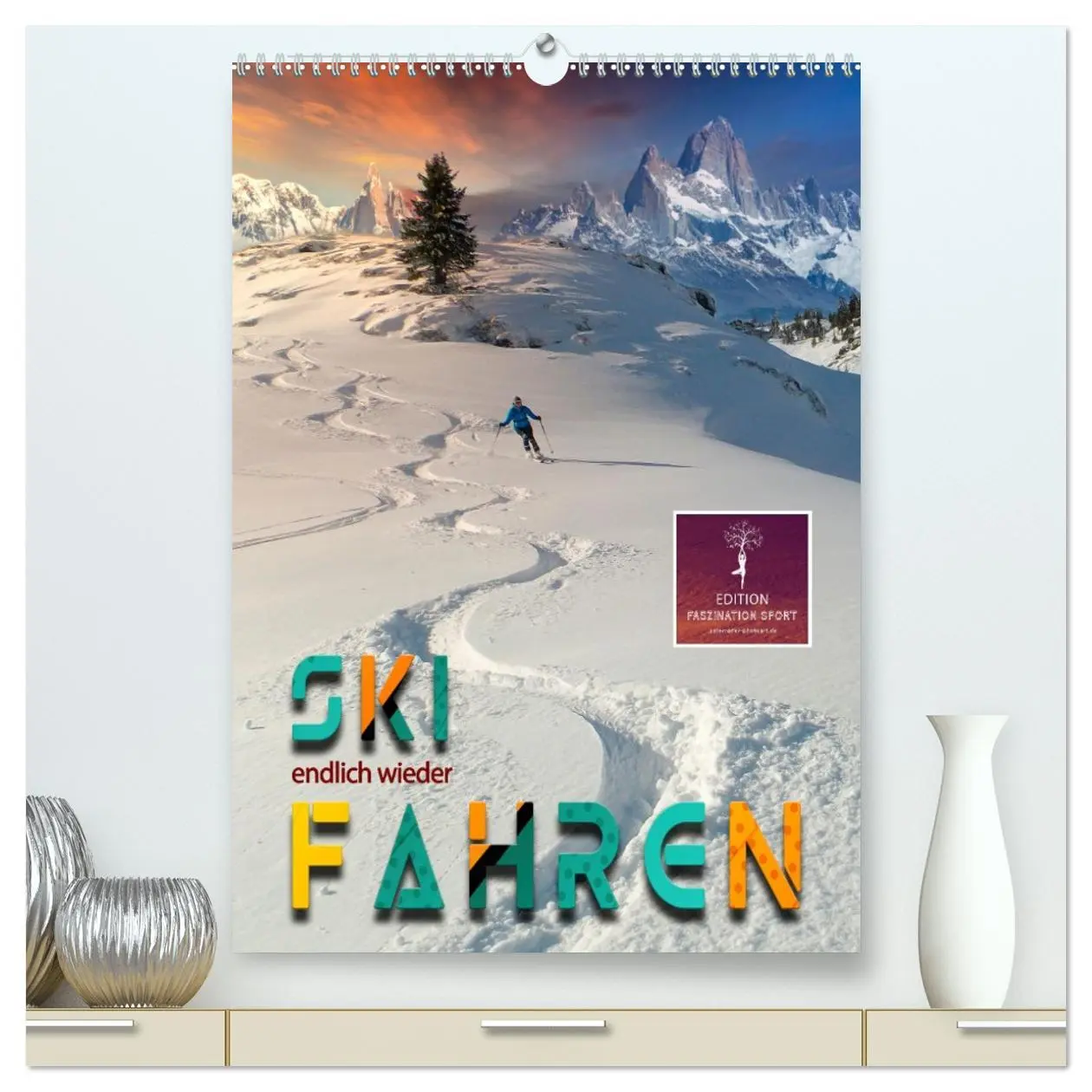 Cover: 9783516368024 | Endlich wieder Skifahren (hochwertiger Premium Wandkalender 2026...