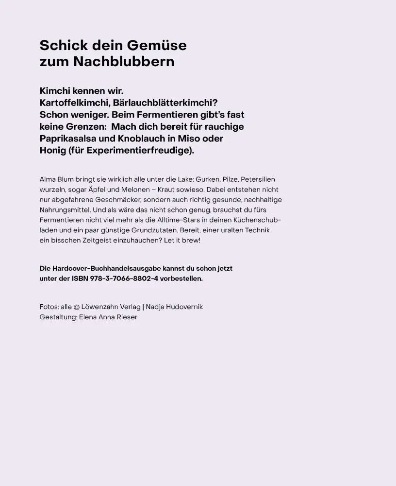 Bild: 9783706688024 | fantastisch fermentiert | Alma Corina Blum | Buch | 224 S. | Deutsch