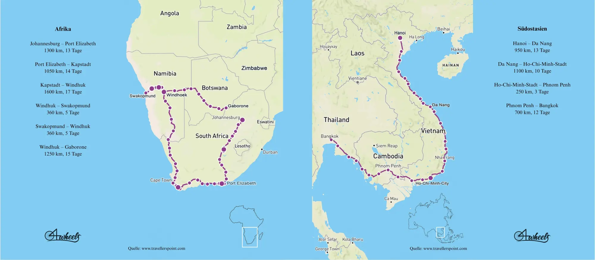 Bild: 9783911758024 | 4wheels - Auf dem Fahrrad um die Welt | Afrika + Südostasien | Kruse