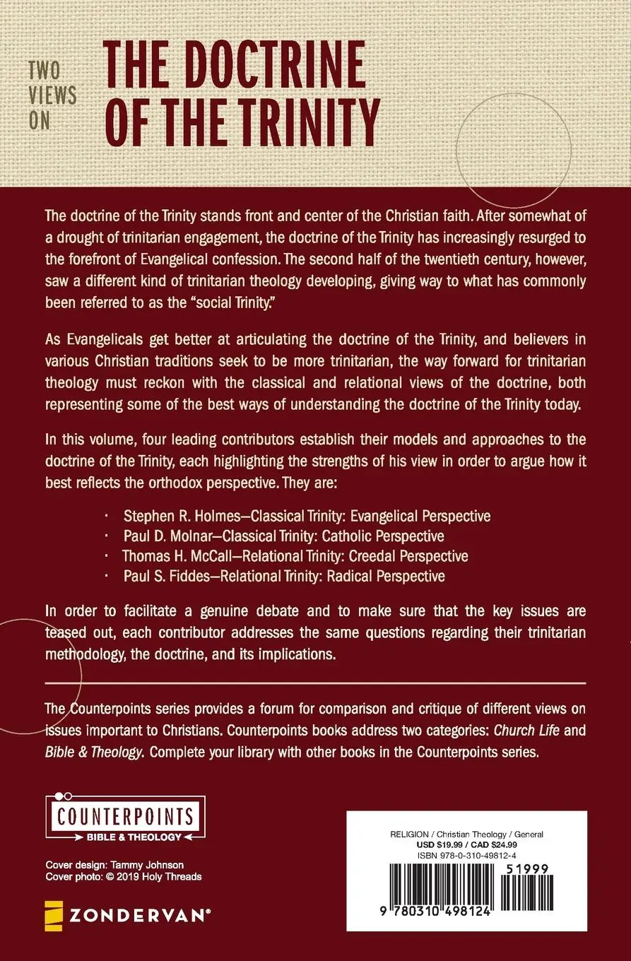 Rückseite: 9780310498124 | Two Views on the Doctrine of the Trinity | Stephen R. Holmes (u. a.)