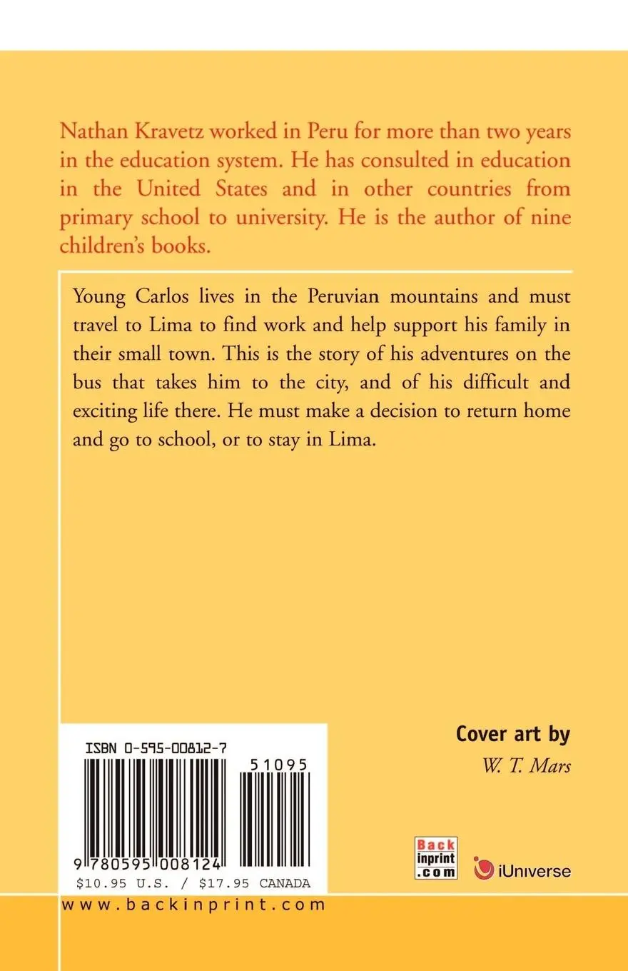 Rückseite: 9780595008124 | The Way of the Condor | An Adventure in Peru | Nathan Kravetz | Buch