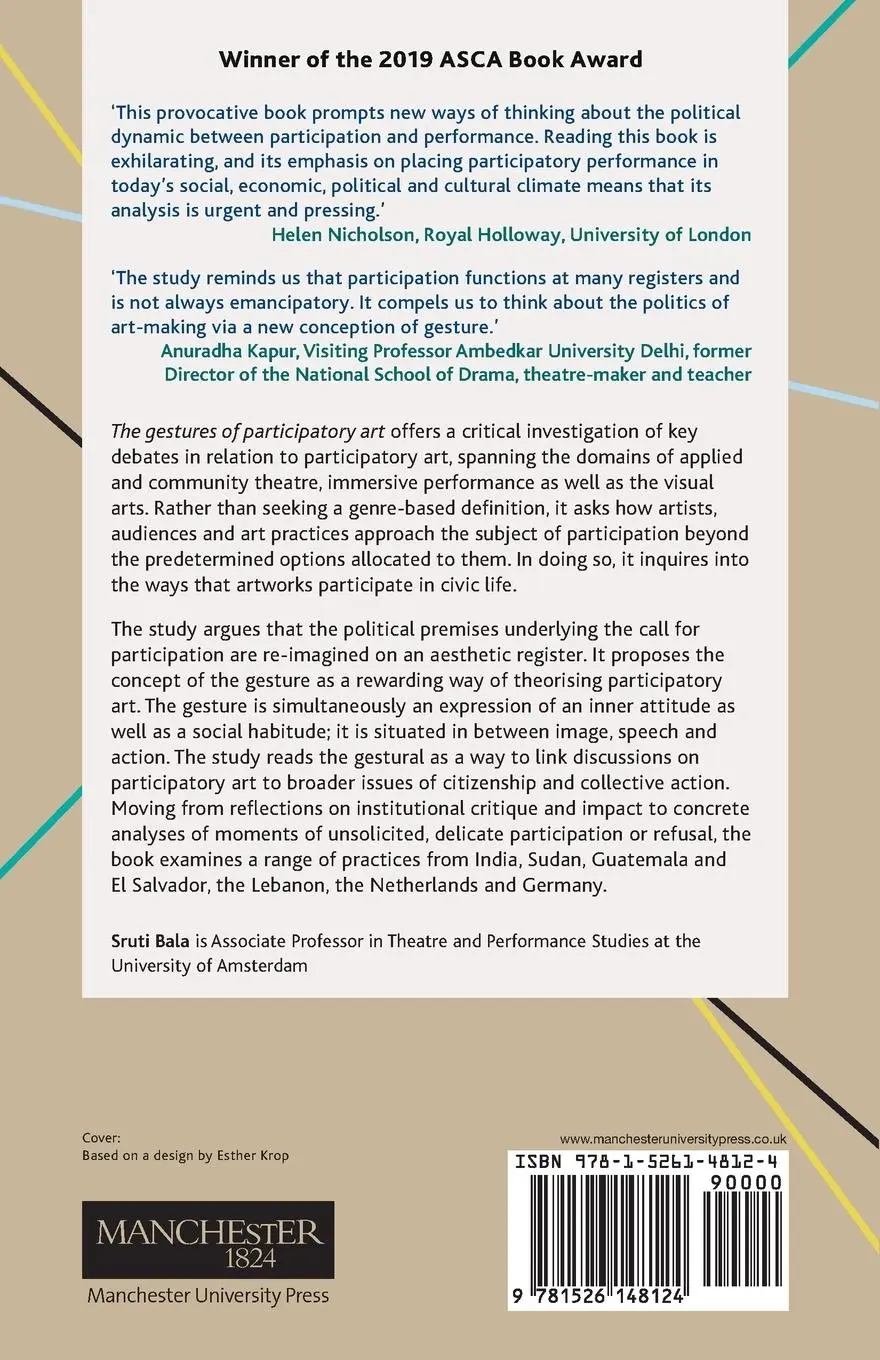 Rückseite: 9781526148124 | The gestures of participatory art | Sruti Bala | Taschenbuch | 2020