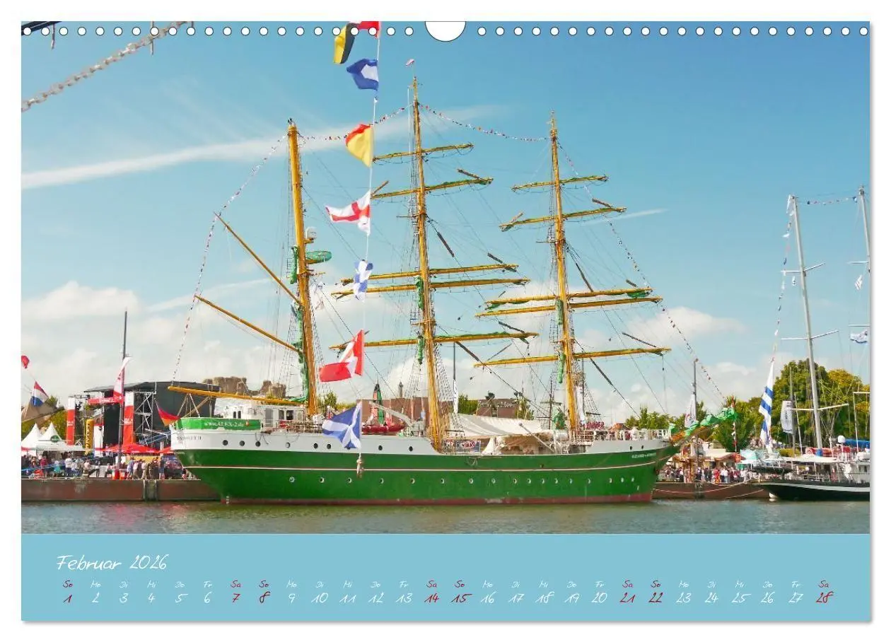 Bild: 9783516668124 | SAIL Bremerhaven. Segelspektakel zum Wegträumen (Wandkalender 2026...