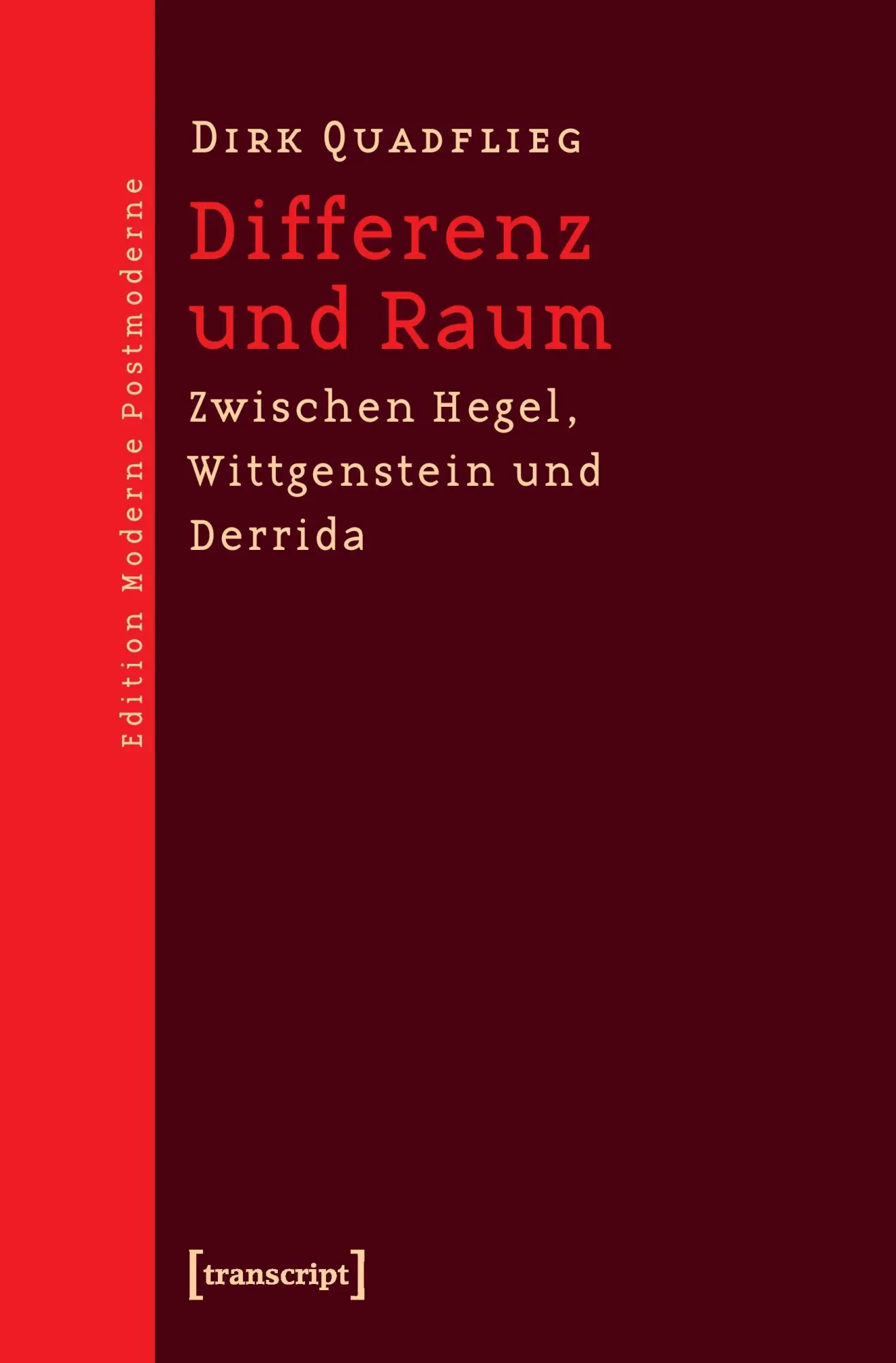 Cover: 9783899428124 | Differenz und Raum | Dirk Quadflieg | Taschenbuch | 364 S. | Deutsch