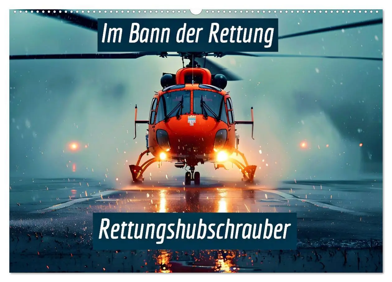 Cover: 9783457258224 | Im Bann der Rettung - Rettungshubschrauber (Wandkalender 2026 DIN...