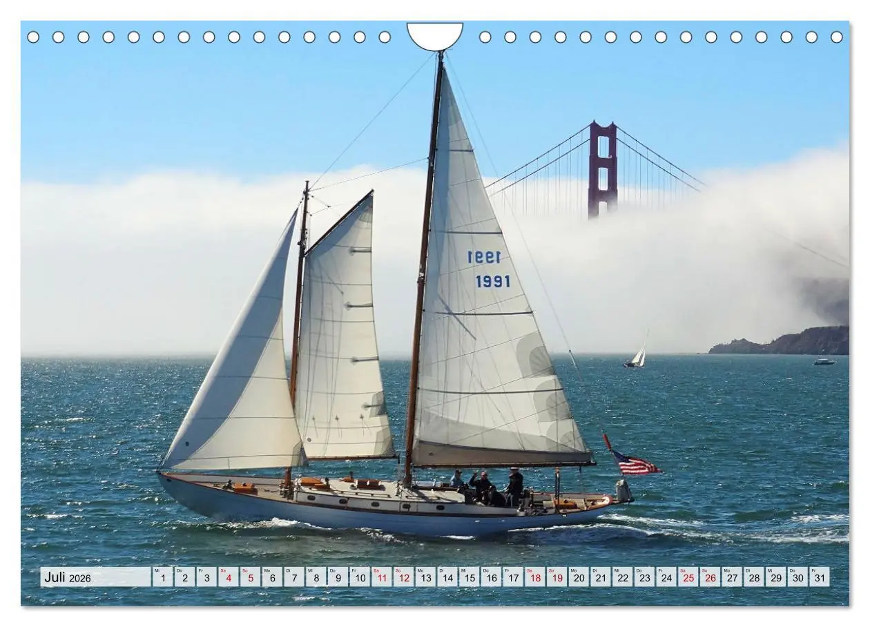 Bild: 9783457568224 | Segeln - mit dem Wind (Wandkalender 2026 DIN A4 quer), CALVENDO...