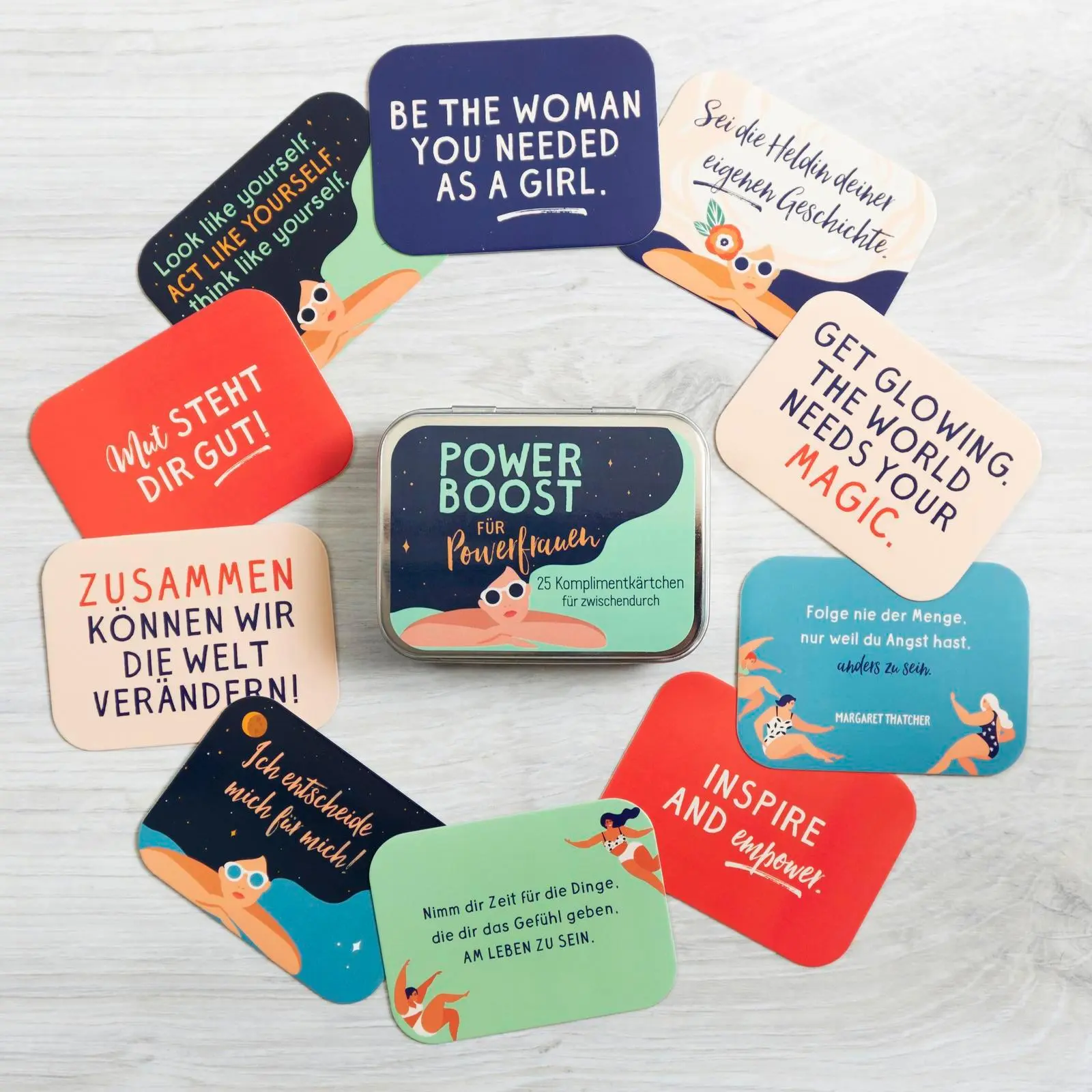 Bild: 4036442008324 | Power Boost für Powerfrauen | 25 Komplimentkärtchen für Zwischendurch