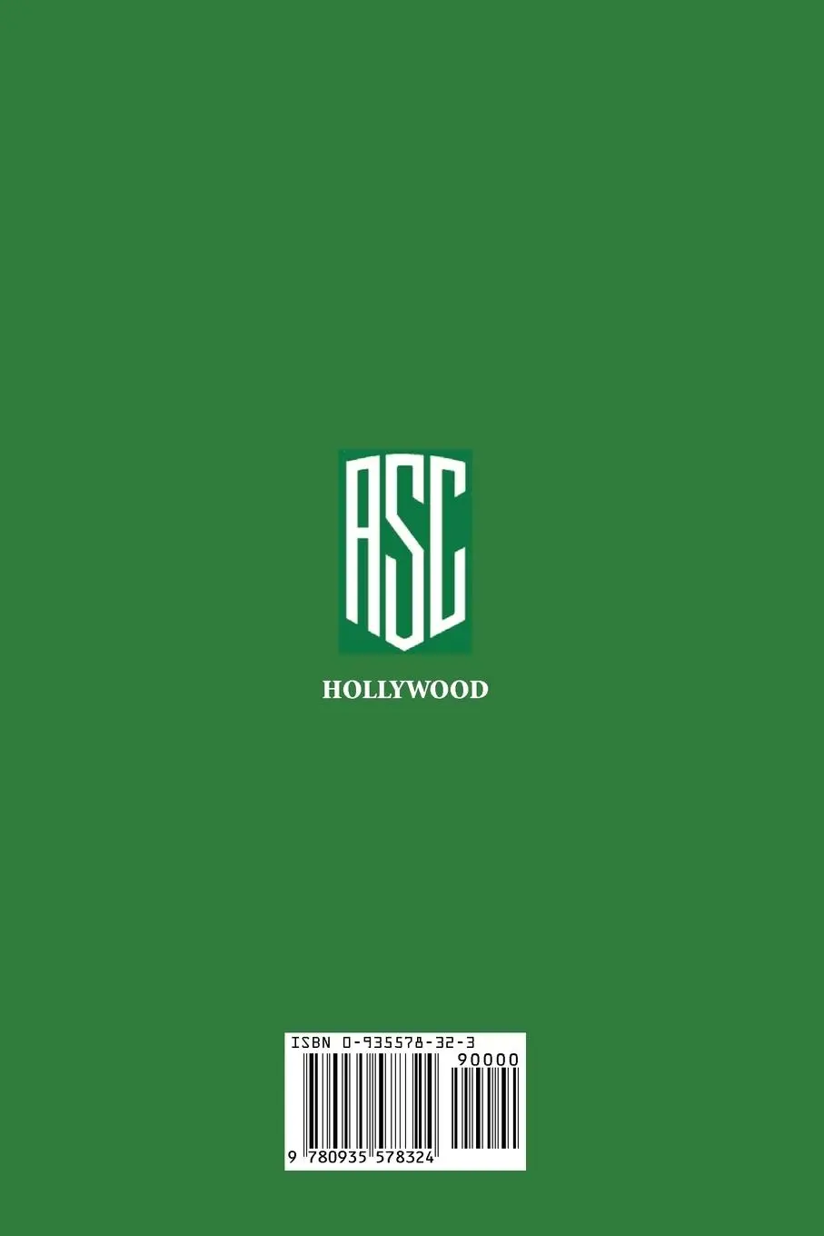 Rückseite: 9780935578324 | American Cinematographer Manual 9th Ed. Vol. II | Asc Stephen H. Burum