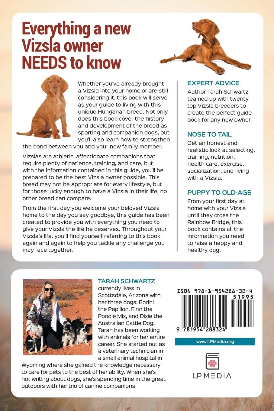 Rückseite: 9781954288324 | The Complete Guide to the Vizsla | Tarah Schwartz | Taschenbuch | 2021