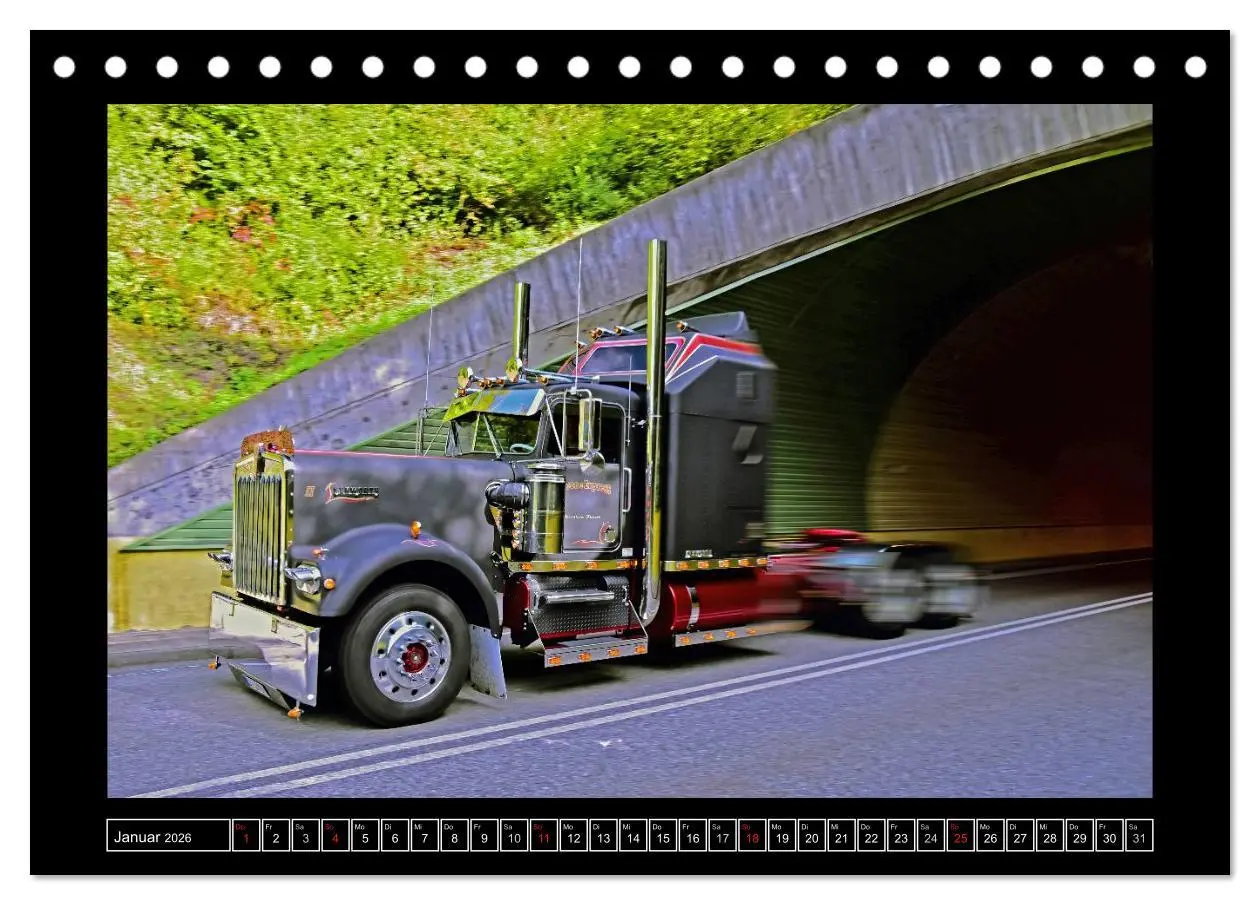 Bild: 9783516028324 | Kenworth W900A EXTHD (Tischkalender 2026 DIN A5 quer), CALVENDO...