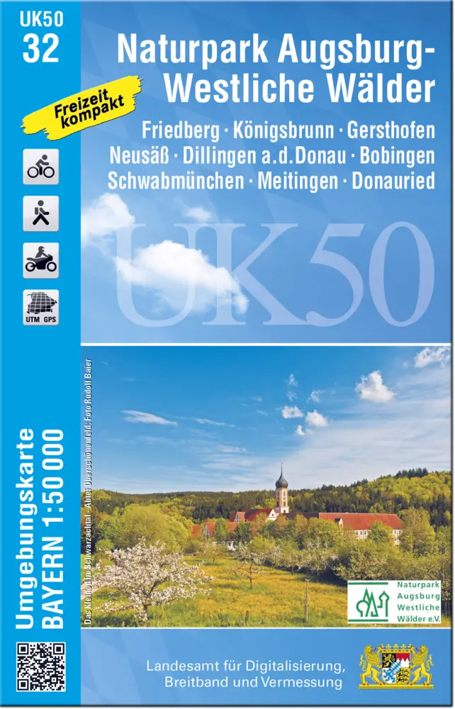 Cover: 9783899338324 | Augsburg 1: 50 000 (UK50-32) | Digitalisierung | (Land-)Karte | 2021