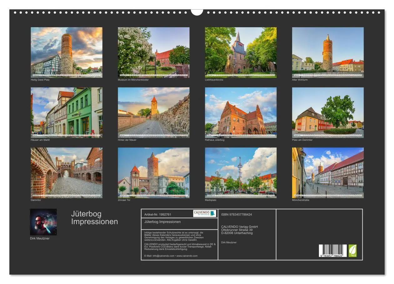 Bild: 9783457788424 | Jüterbog Impressionen (Wandkalender 2026 DIN A2 quer), CALVENDO...