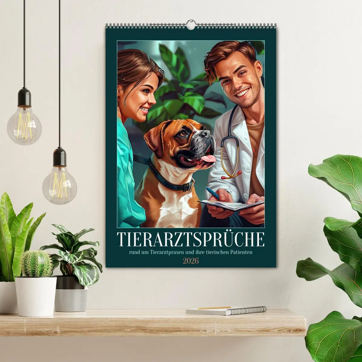 Bild: 9783516258424 | Tierarztsprüche (Wandkalender 2026 DIN A2 hoch), CALVENDO...
