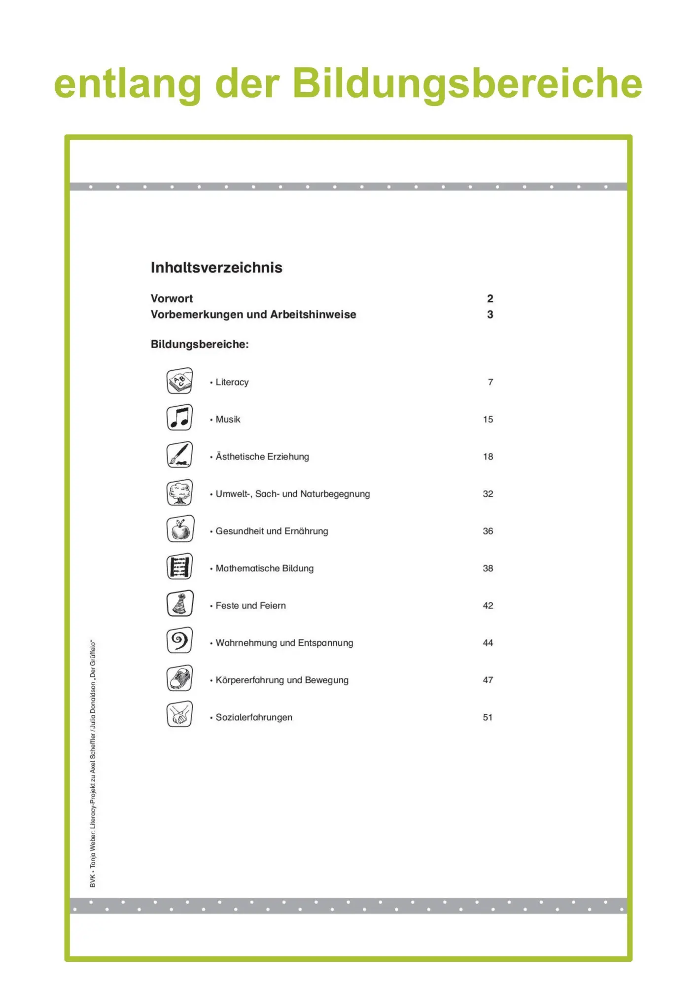 Bild: 9783867408424 | Literacy-Projekt zum Bilderbuch Der Grüffelo | Tanja Weber | Broschüre
