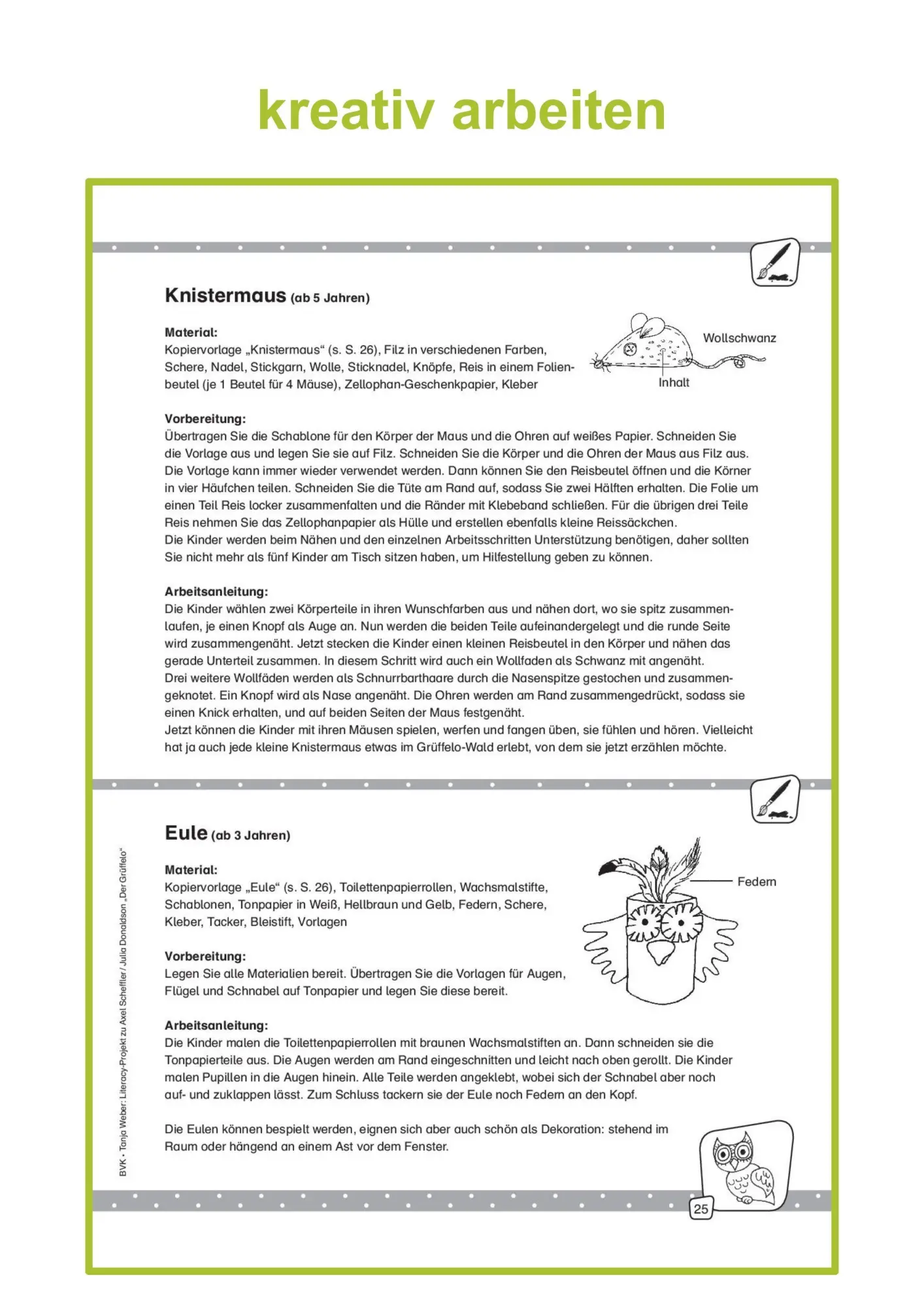 Bild: 9783867408424 | Literacy-Projekt zum Bilderbuch Der Grüffelo | Tanja Weber | Broschüre