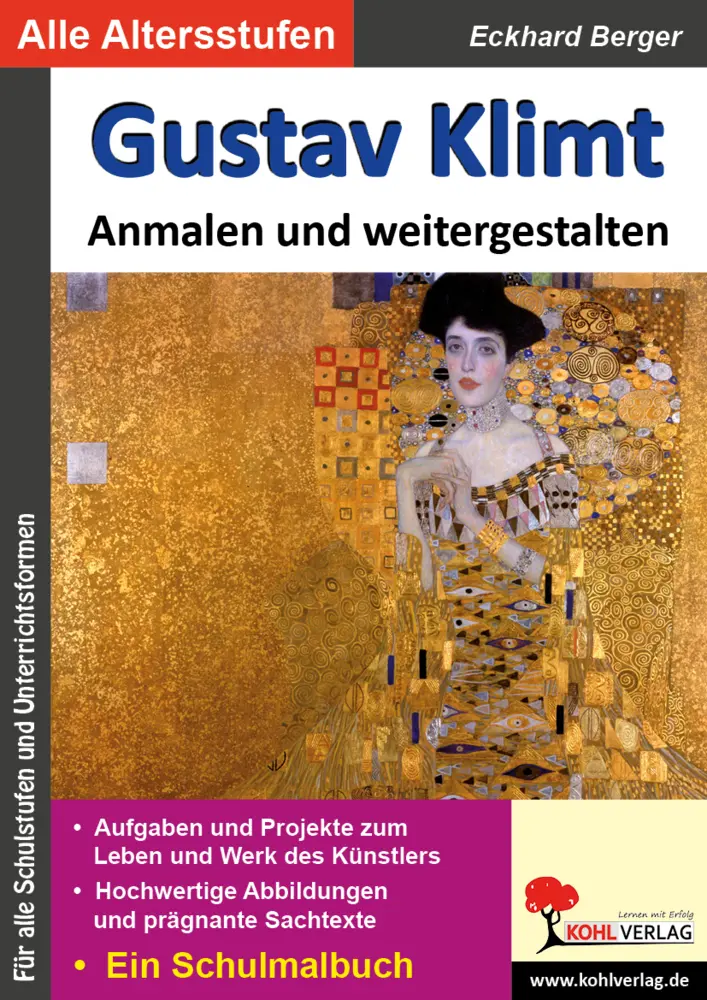 Cover: 9783955138424 | Gustav Klimt anmalen und weitergestalten | Eckhard Berger | Buch