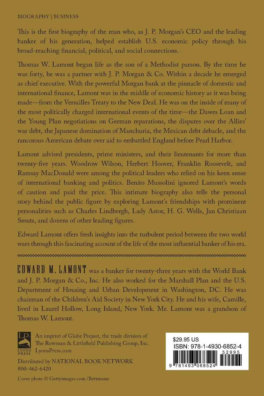Rückseite: 9781493068524 | The Ambassador from Wall Street | Edward M. Lamont | Taschenbuch