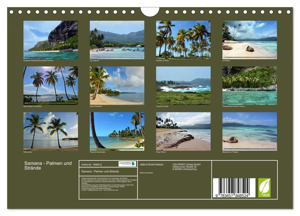 Bild: 9783457848524 | Samana - Palmen und Strände (Wandkalender 2026 DIN A4 quer),...