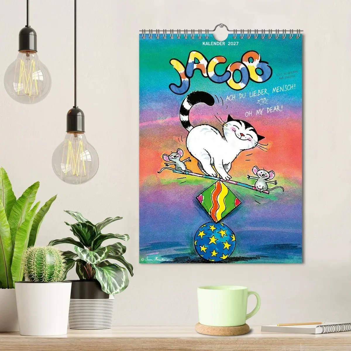 Bild: 9783594398524 | Kater Jacob: Ach Du lieber Mensch (Wandkalender 2027 DIN A4 hoch),...