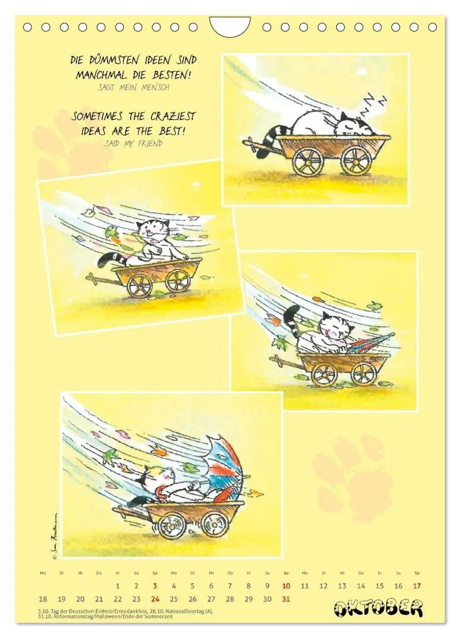 Bild: 9783594398524 | Kater Jacob: Ach Du lieber Mensch (Wandkalender 2027 DIN A4 hoch),...