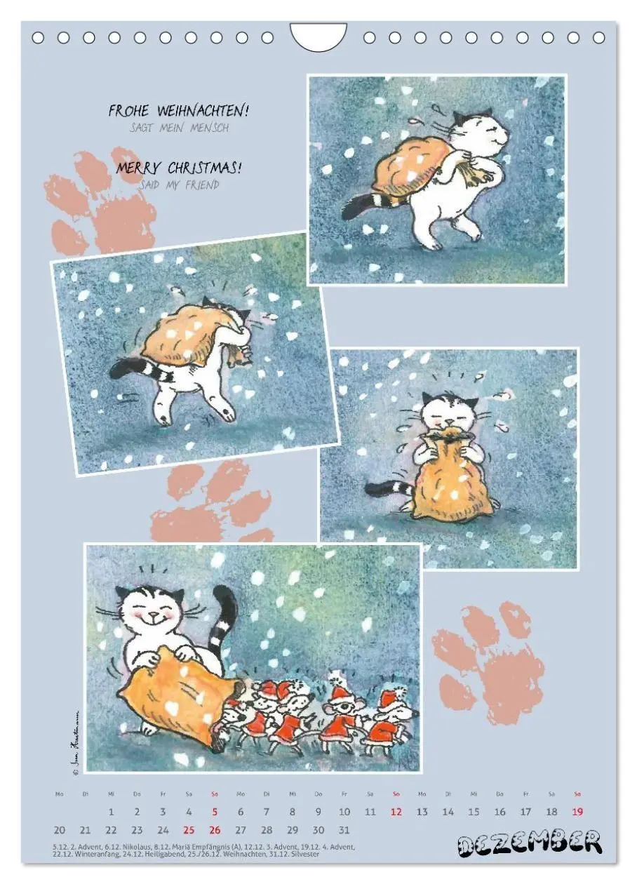 Bild: 9783594398524 | Kater Jacob: Ach Du lieber Mensch (Wandkalender 2027 DIN A4 hoch),...