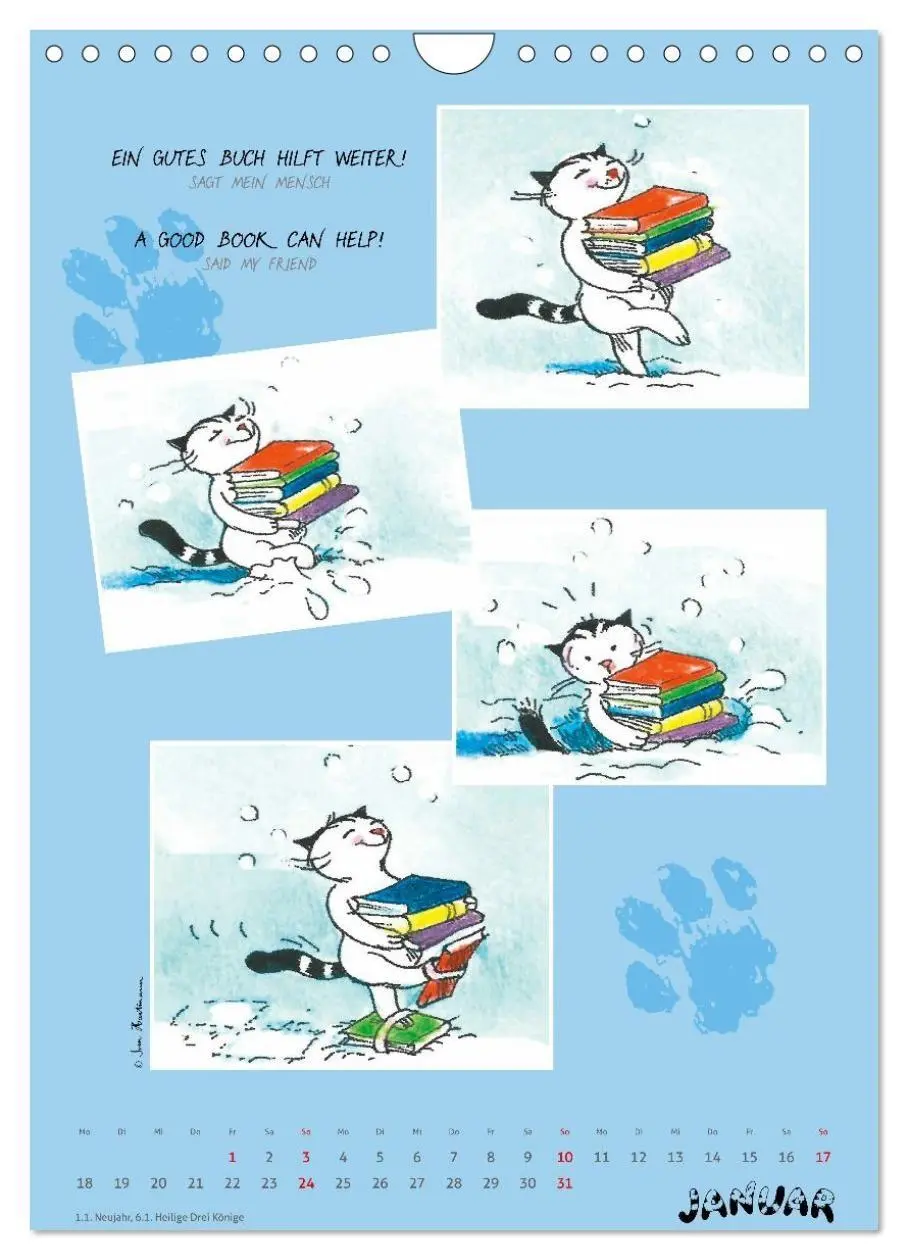 Bild: 9783594398524 | Kater Jacob: Ach Du lieber Mensch (Wandkalender 2027 DIN A4 hoch),...