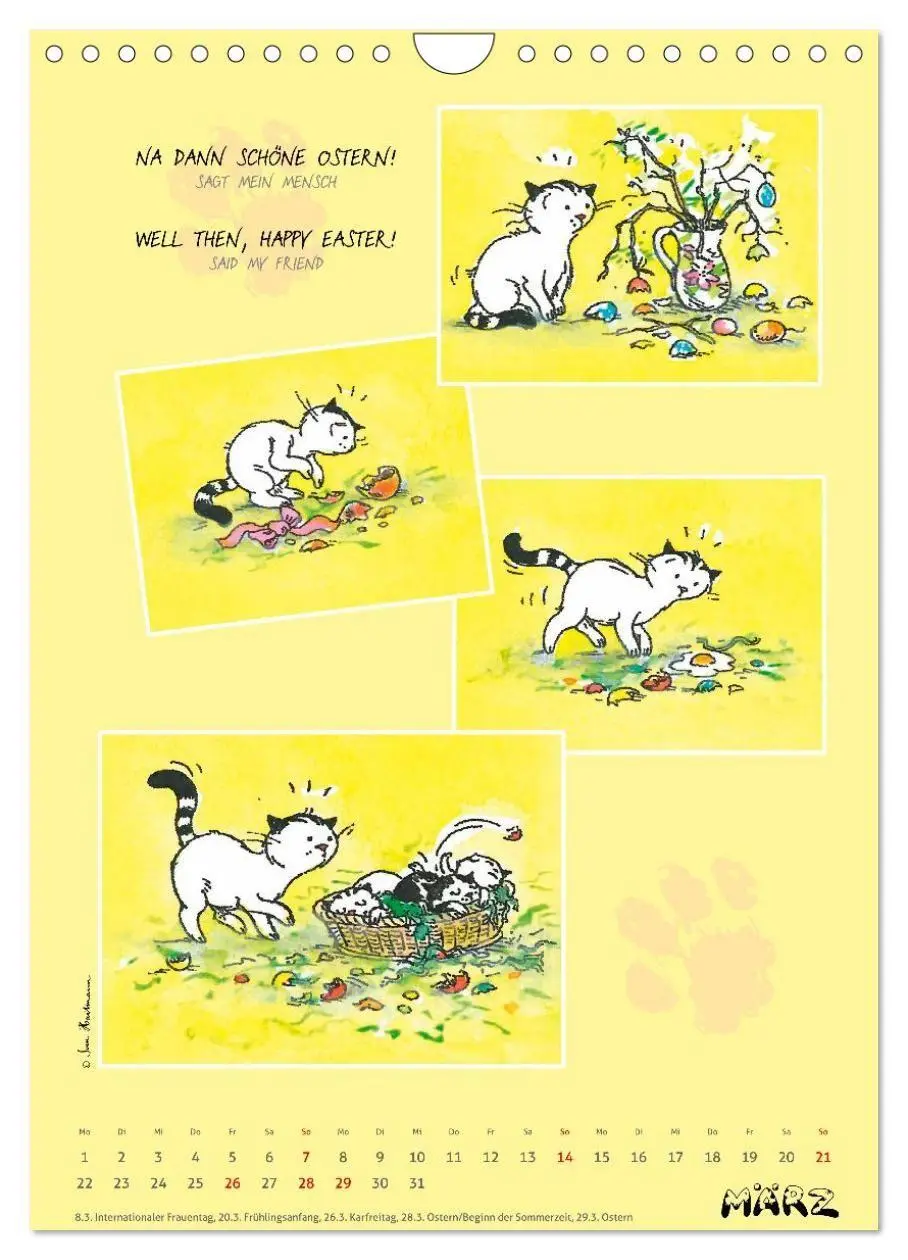 Bild: 9783594398524 | Kater Jacob: Ach Du lieber Mensch (Wandkalender 2027 DIN A4 hoch),...