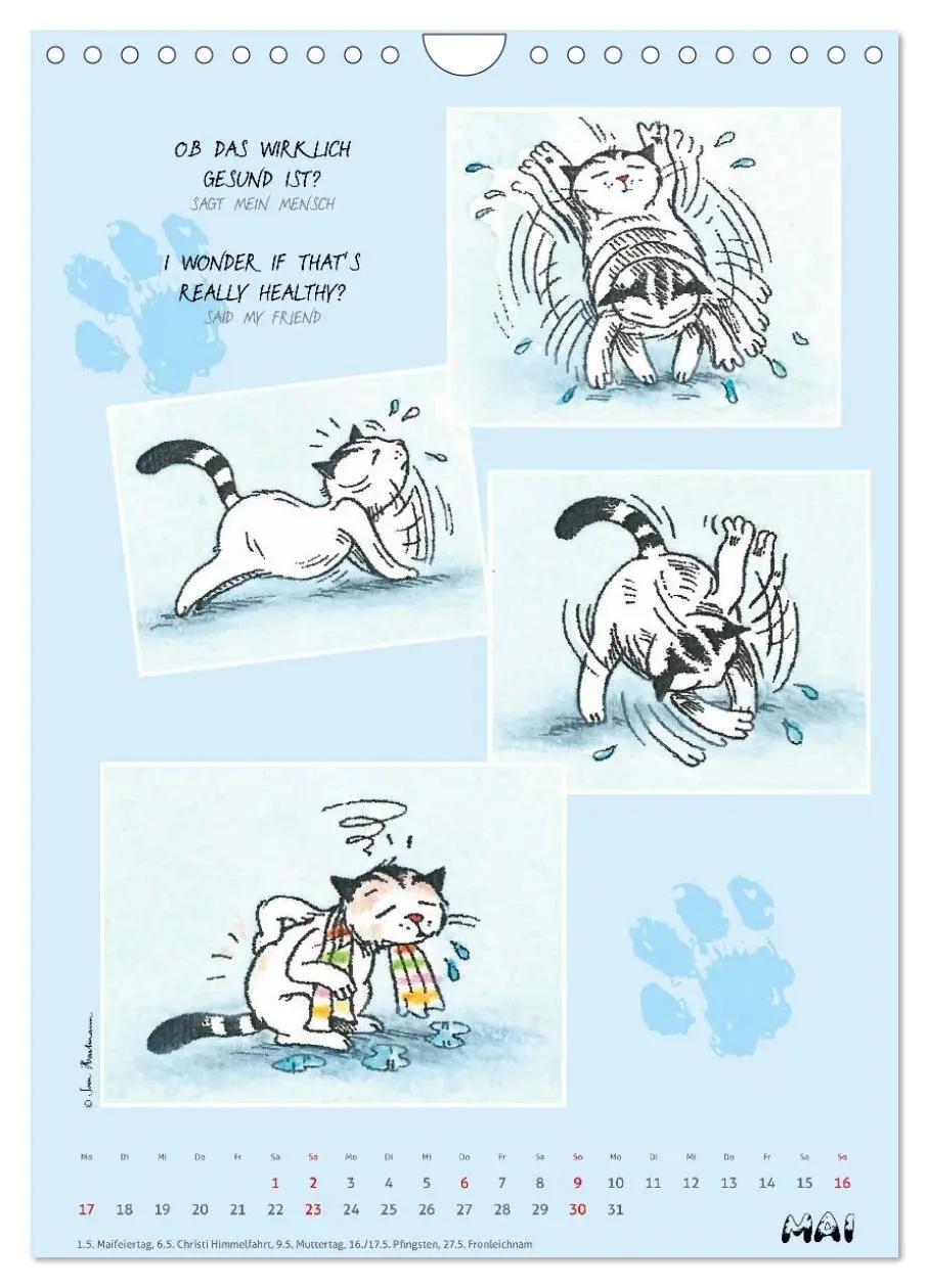 Bild: 9783594398524 | Kater Jacob: Ach Du lieber Mensch (Wandkalender 2027 DIN A4 hoch),...