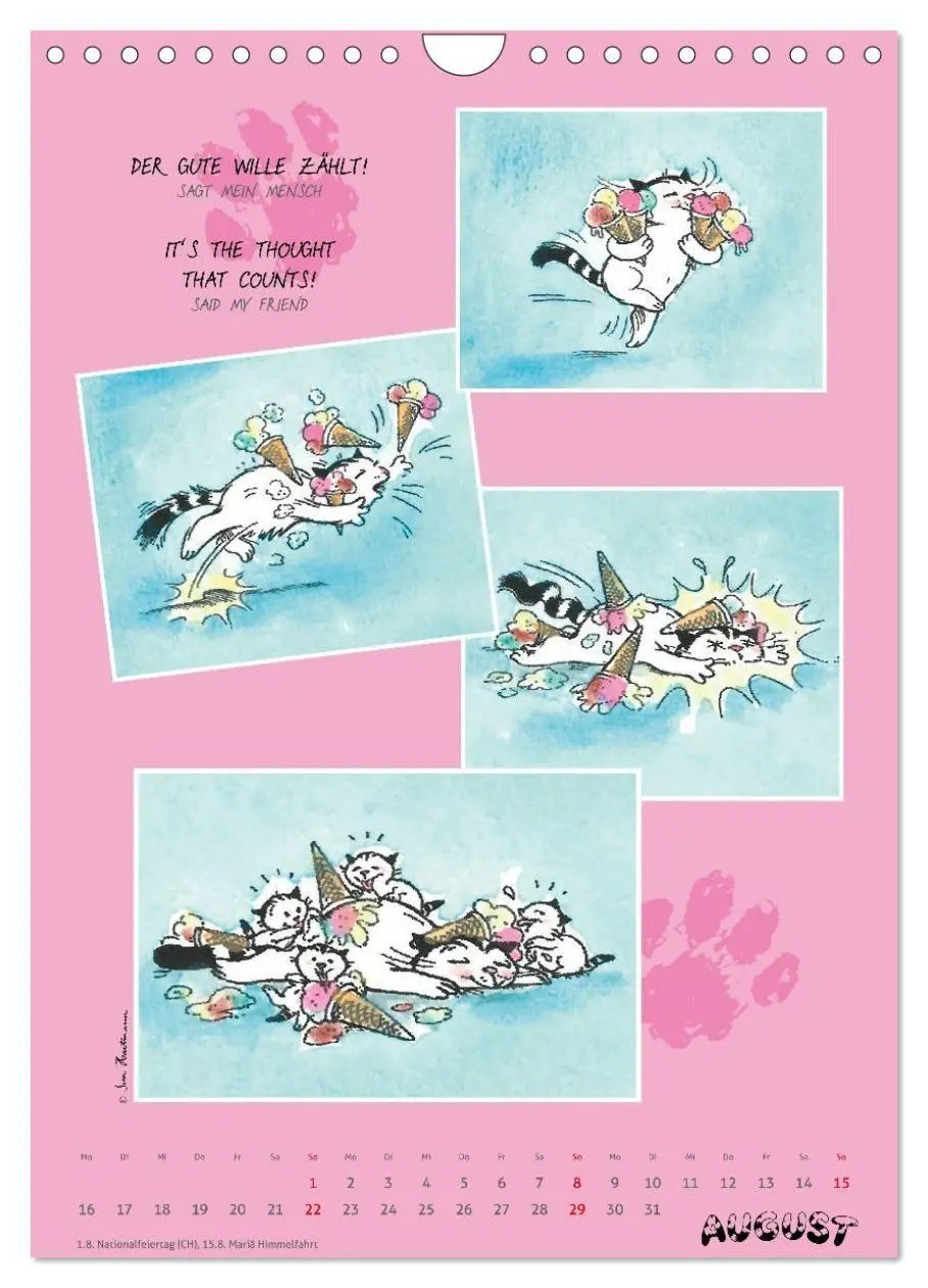 Bild: 9783594398524 | Kater Jacob: Ach Du lieber Mensch (Wandkalender 2027 DIN A4 hoch),...