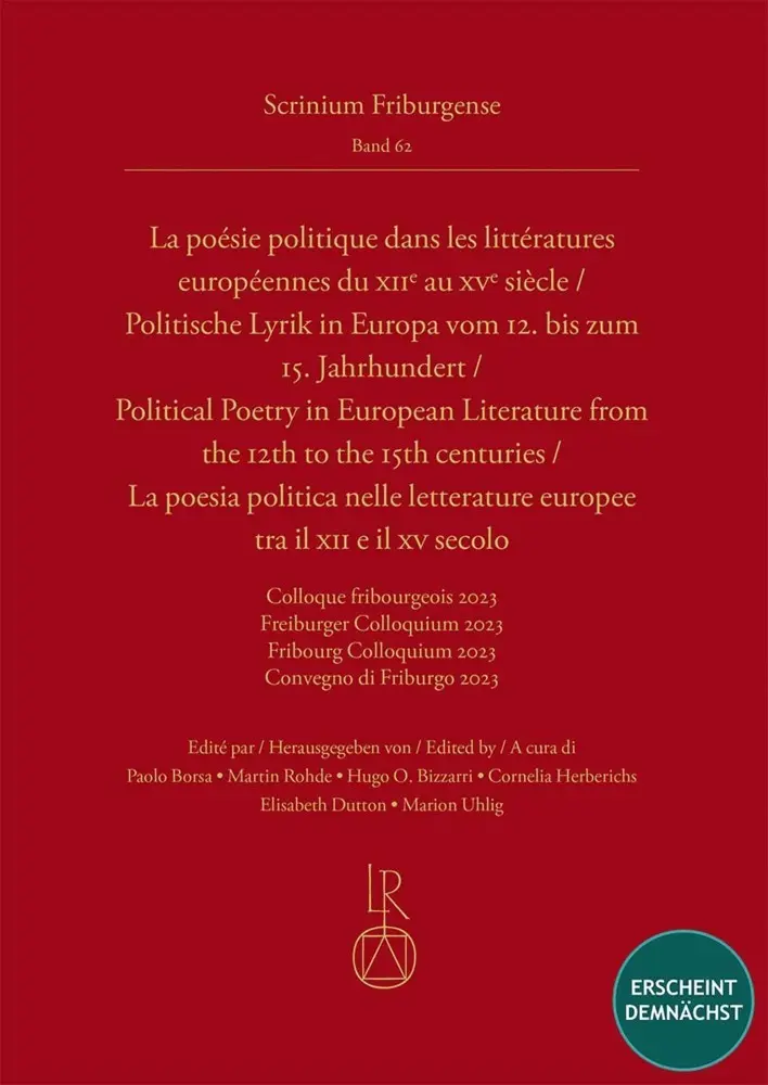 Cover: 9783752008524 | Politische Lyrik in Europa vom 12. bis zum 15. Jahrhundert | Buch