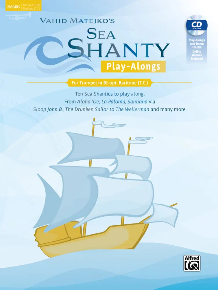 Cover: 9783947998524 | Sea Shanty Play-Alongs for Trumpet, opt. Baritone T.C. in Bb | Matejko