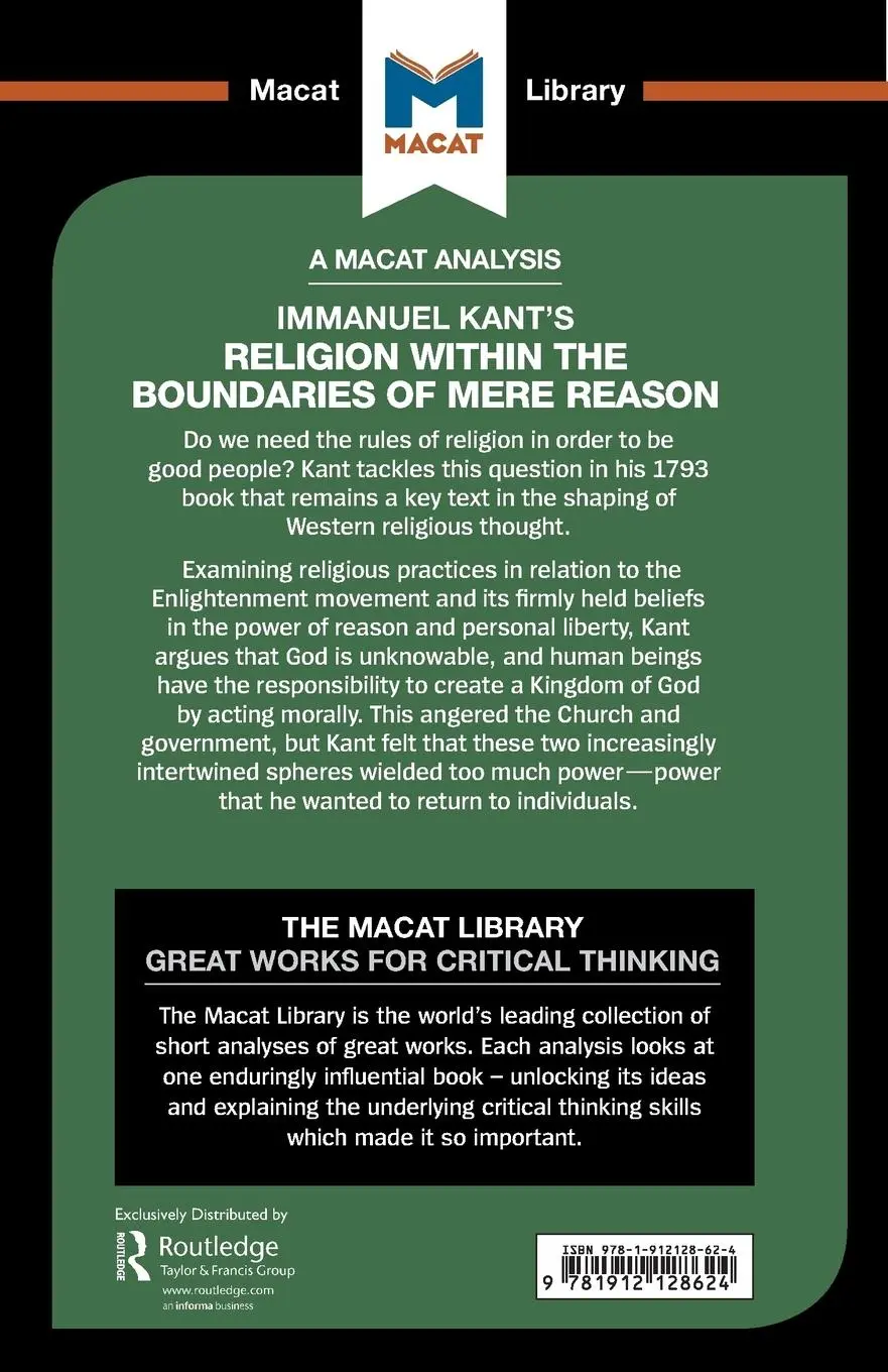 Rückseite: 9781912128624 | An Analysis of Immanuel Kant's Religion within the Boundaries of...