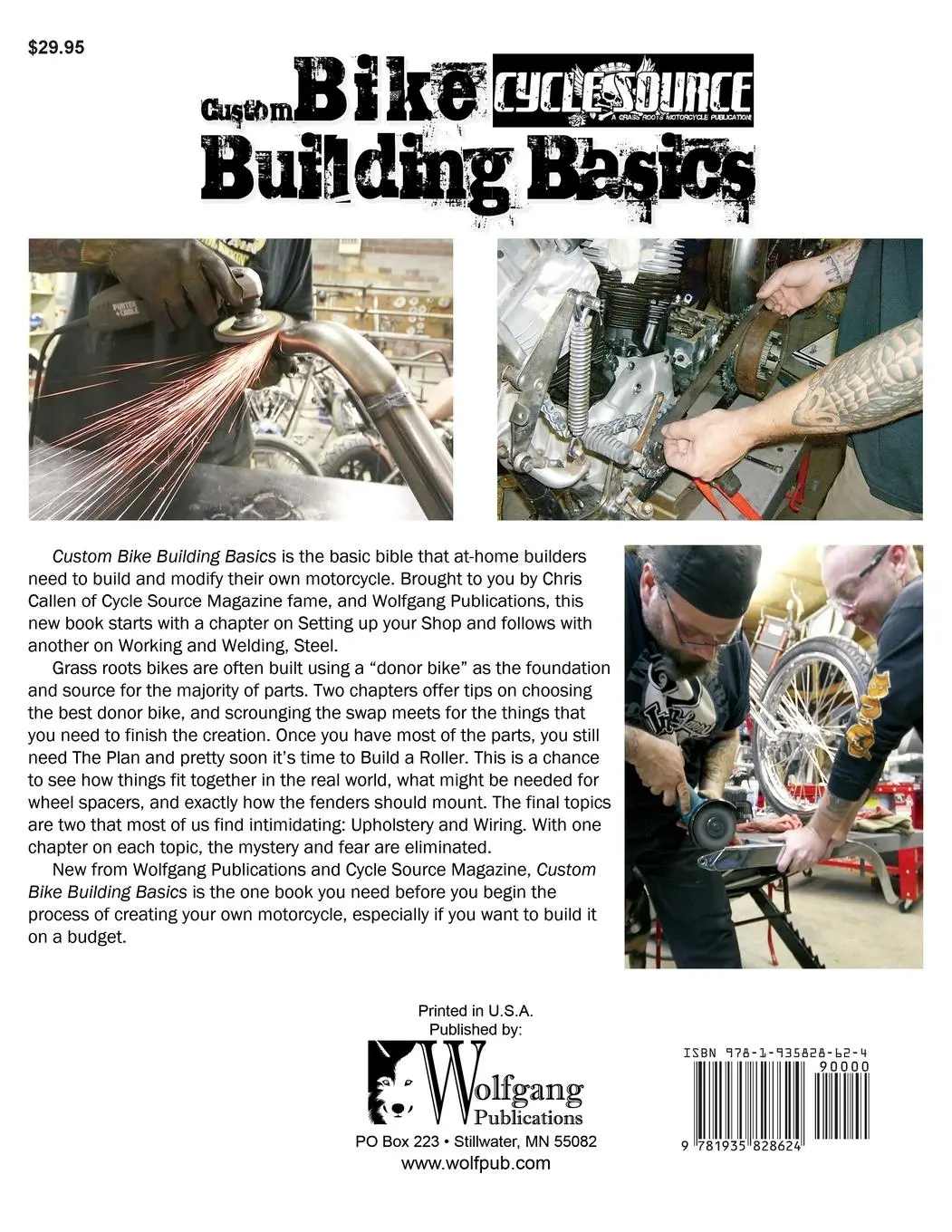 Rückseite: 9781935828624 | Custom Bike Building Basics | Chris Callen | Taschenbuch | Englisch