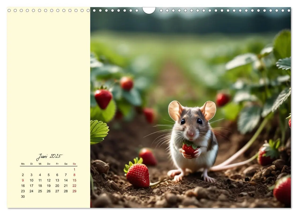 Bild: 9783457148624 | Goldige Mäuse im Grünen (Wandkalender 2025 DIN A3 quer), CALVENDO...