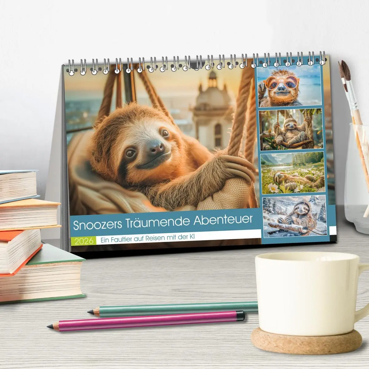 Bild: 9783457388624 | Snoozers Träumende Abenteuer (Tischkalender 2026 DIN A5 quer),...