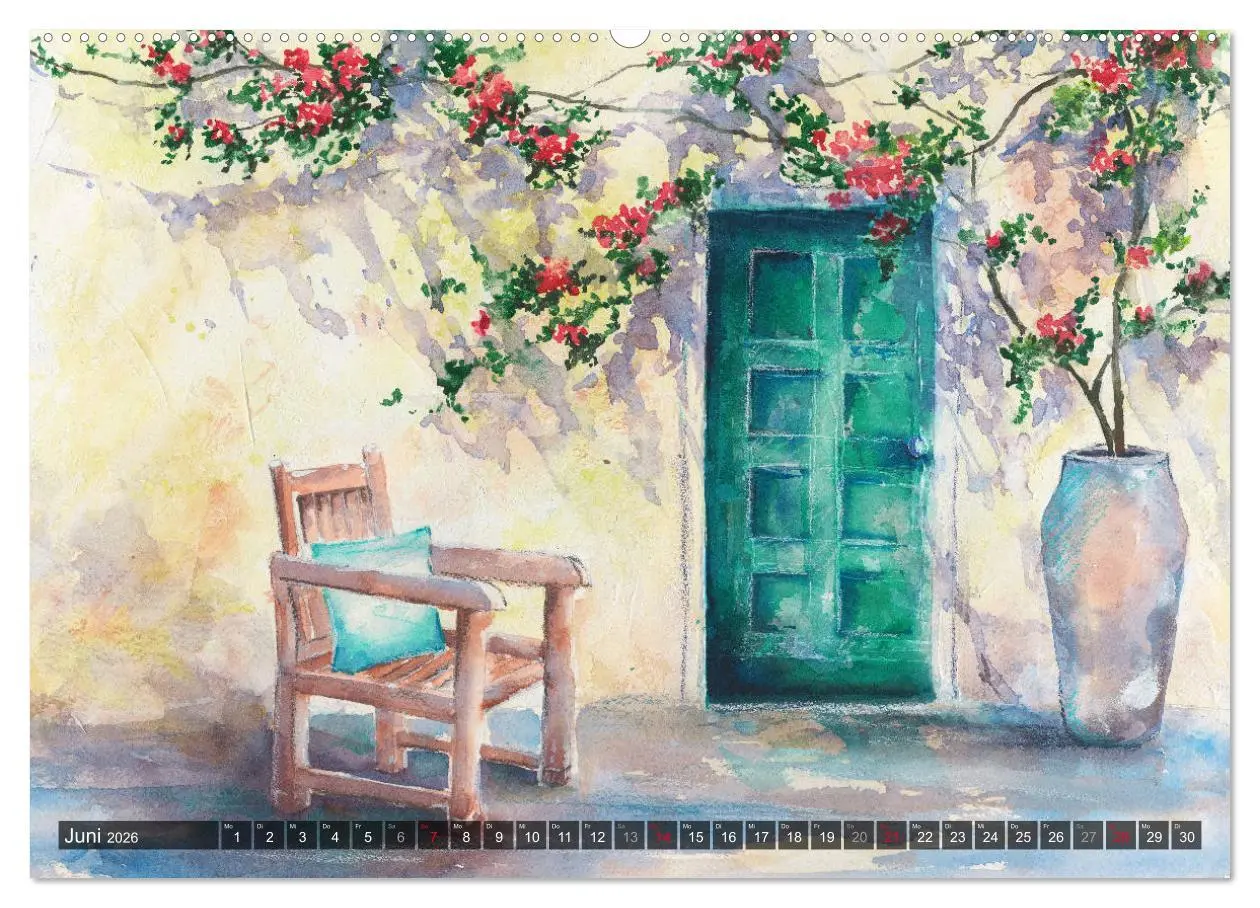 Bild: 9783457768624 | Garten Aquarelle (hochwertiger Premium Wandkalender 2026 DIN A2...