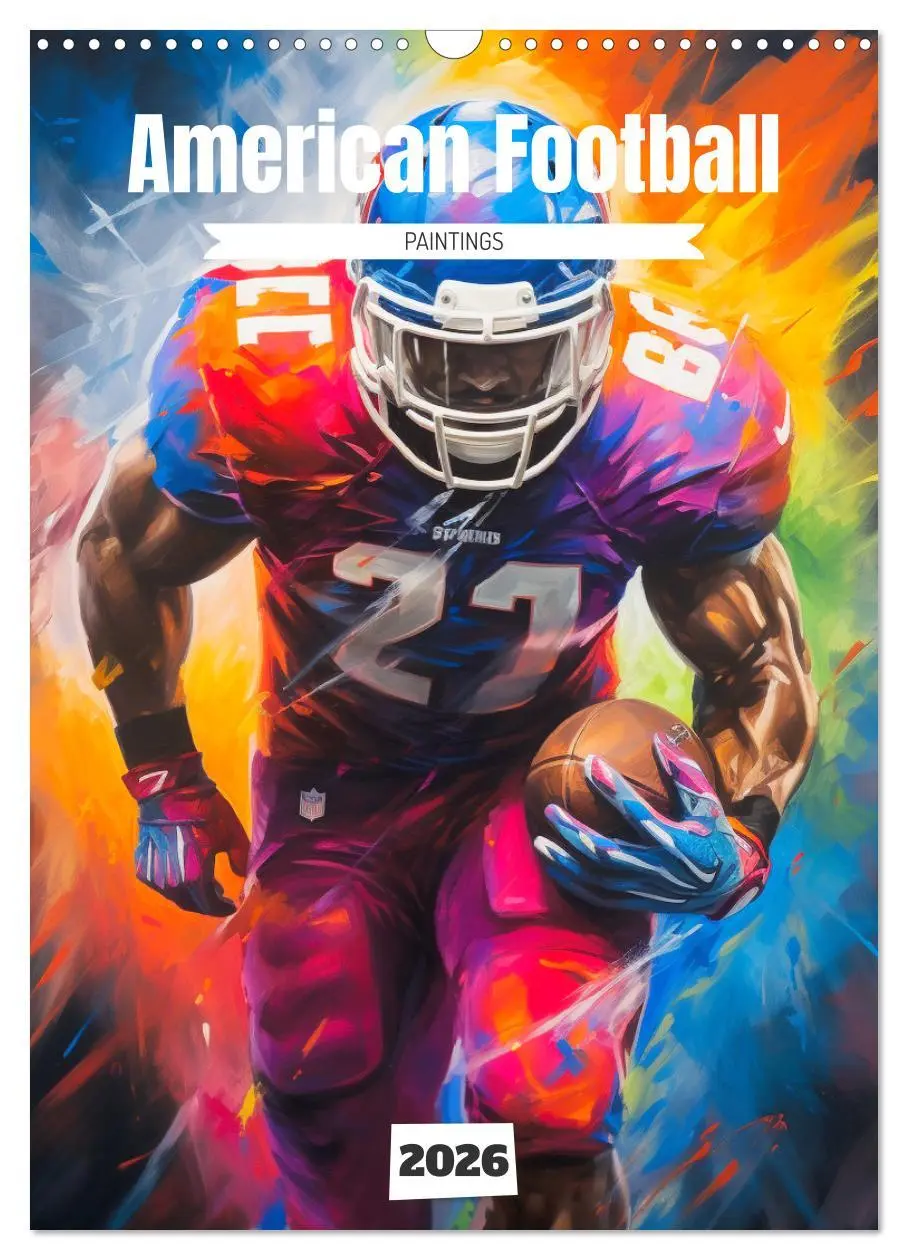 Cover: 9783516308624 | American Football. Paintings (Wandkalender 2026 DIN A3 hoch),...