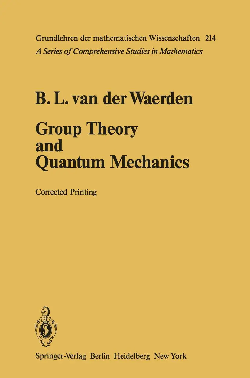 Cover: 9783642658624 | Group Theory and Quantum Mechanics | Bartel L. Van Der Waerden | Buch