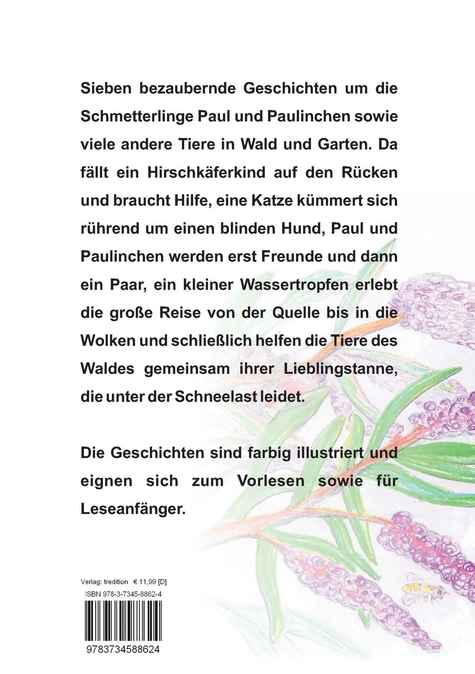 Rückseite: 9783734588624 | Paul &amp; Paulinchen | und andere Tiergeschichten | Hildegard Giegerich