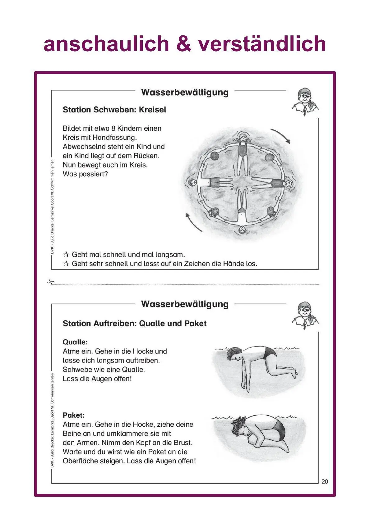 Bild: 9783938458624 | Lernzirkel Sport 6 | Schwimmen lernen. 1.-4. Klasse | Julia Bracke
